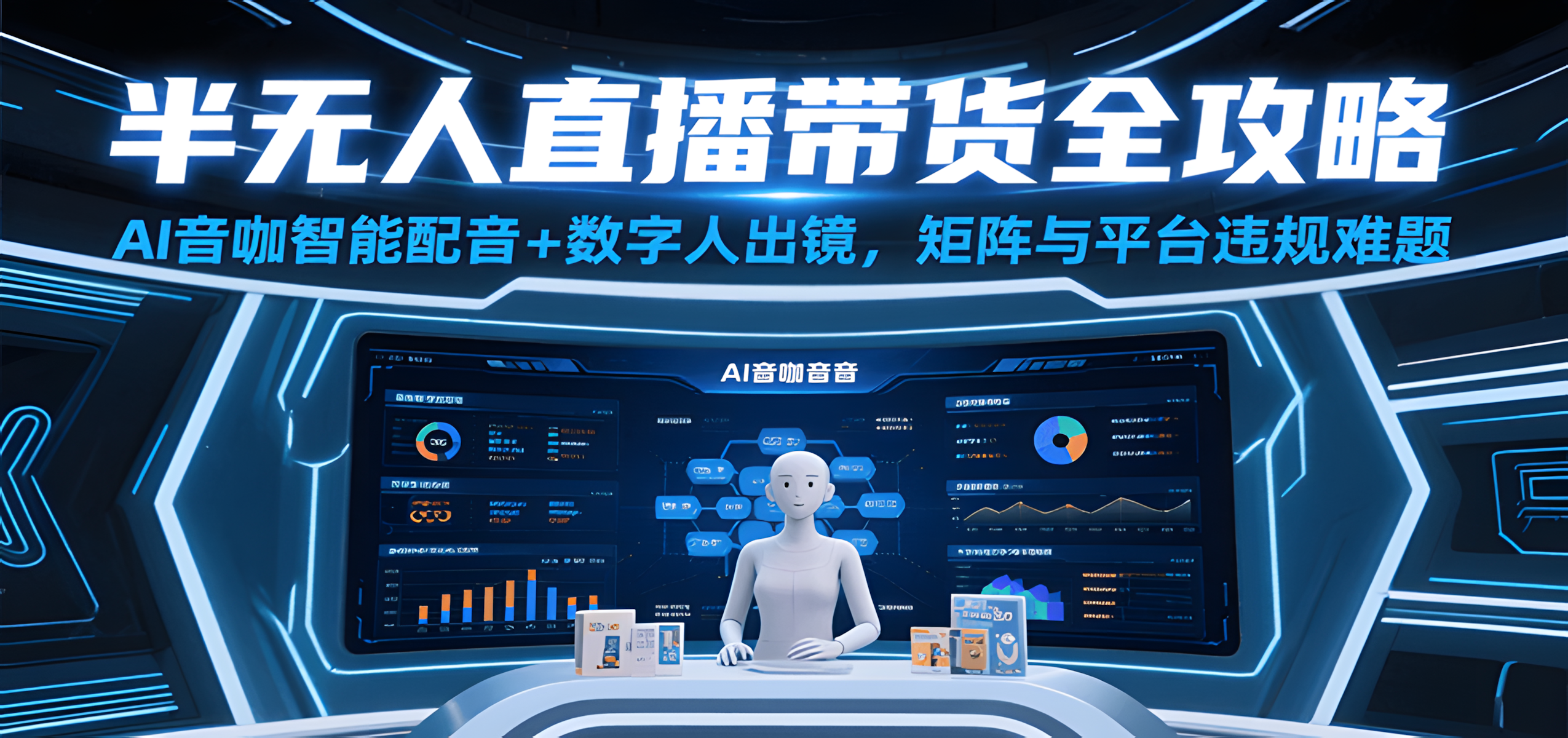 半无人直播带货全攻略:AI音咖智能配音+数字人出镜,解决账号矩阵与平台违规难题6211 作者:福缘创业网 帖子ID:117112 半无人直播带货全攻略:AI音咖智能配音+数字人出镜,解决账号矩阵与平台违规难题