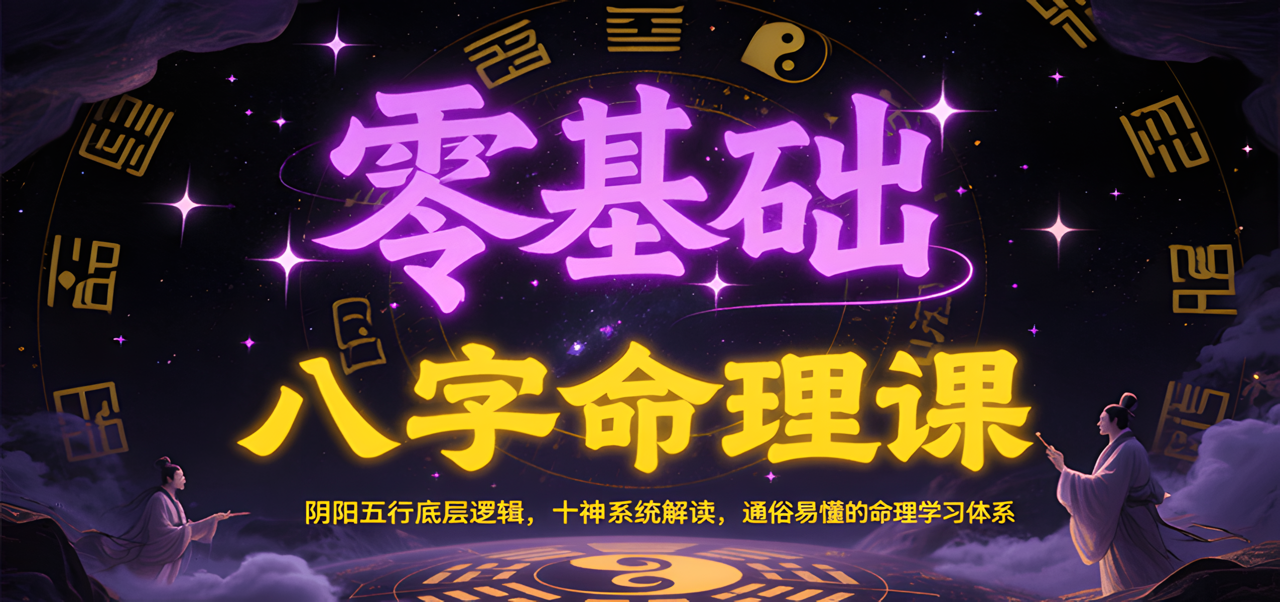 零基础八字命理课：阴阳五行底层逻辑，十神系统解读，通俗易懂的命理学习体系