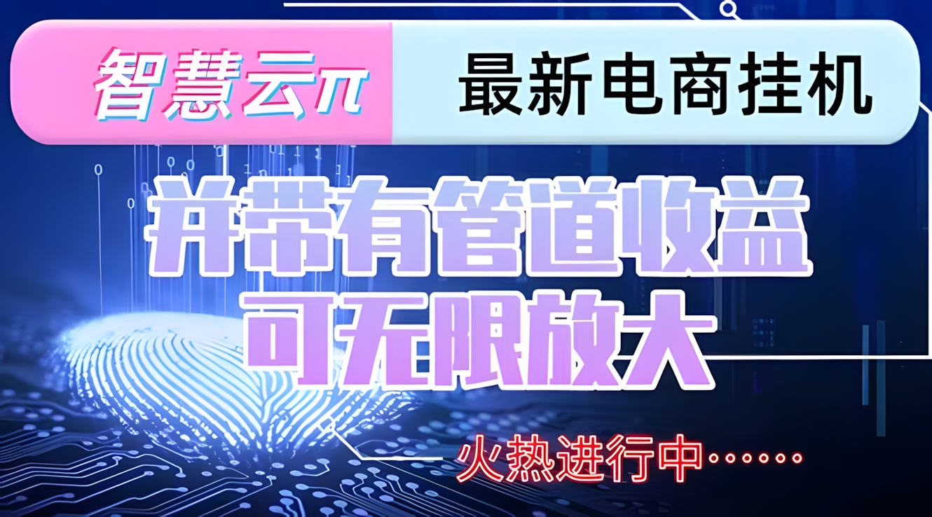 智慧云π电脑挂机单机每天收益300—500+ 并带有团队管道收益 可无限放大