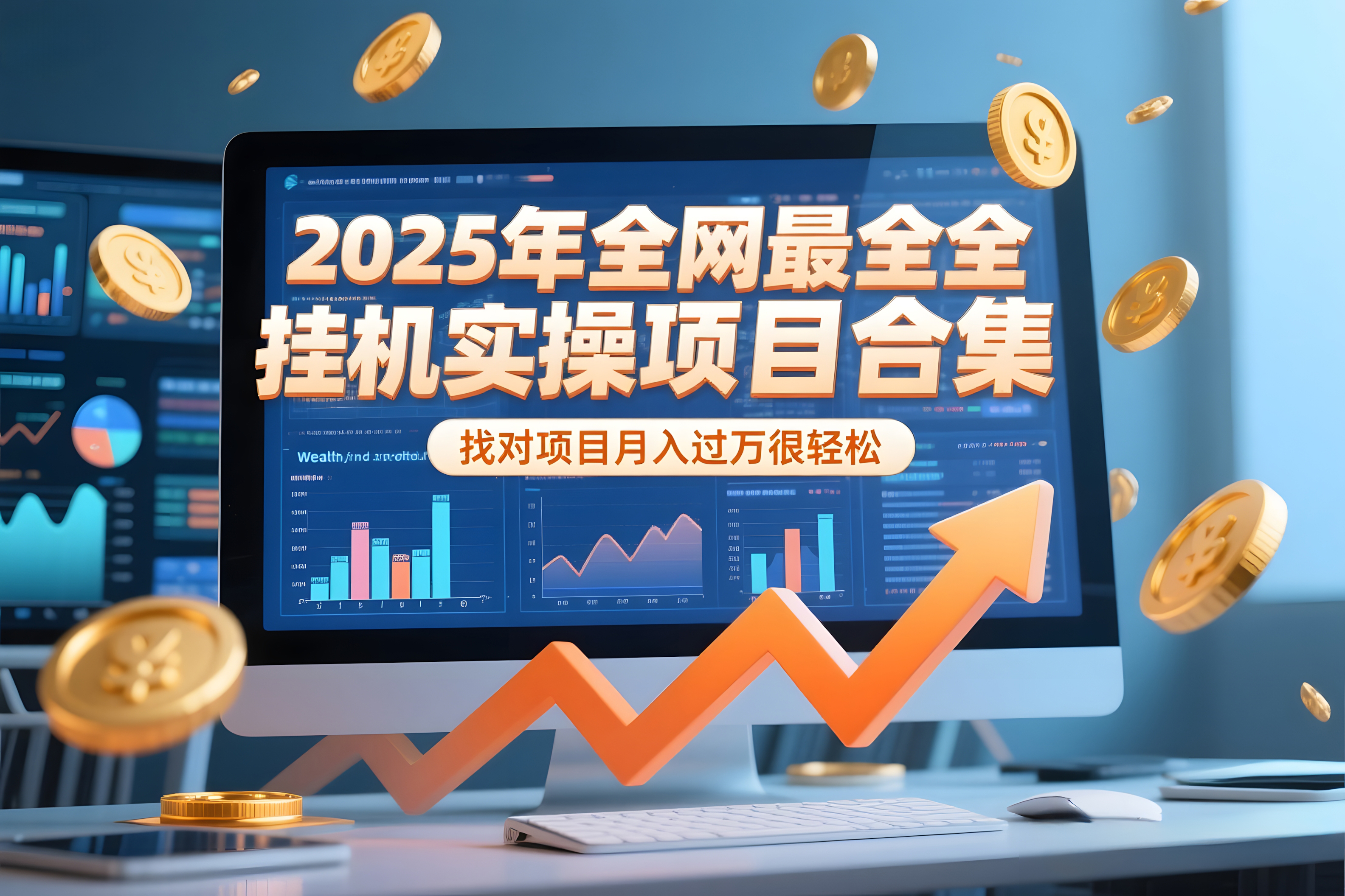2025年挂机实操项目实操演练合集,(包含挂机类型,AI直播类型,轻资产创业类型)
