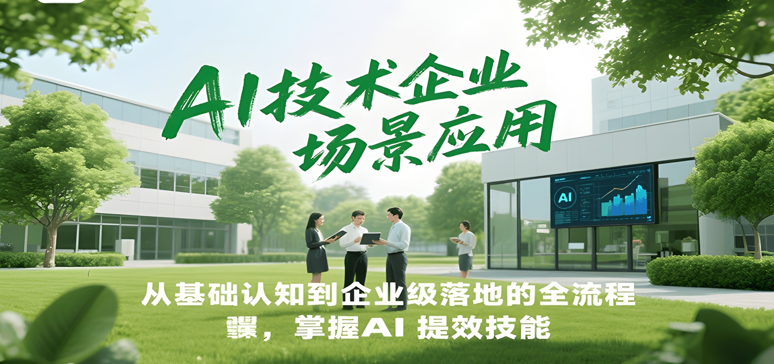 AI技术企业场景应用,从基础认知到企业级落地的全流程,掌握AI提效技能!