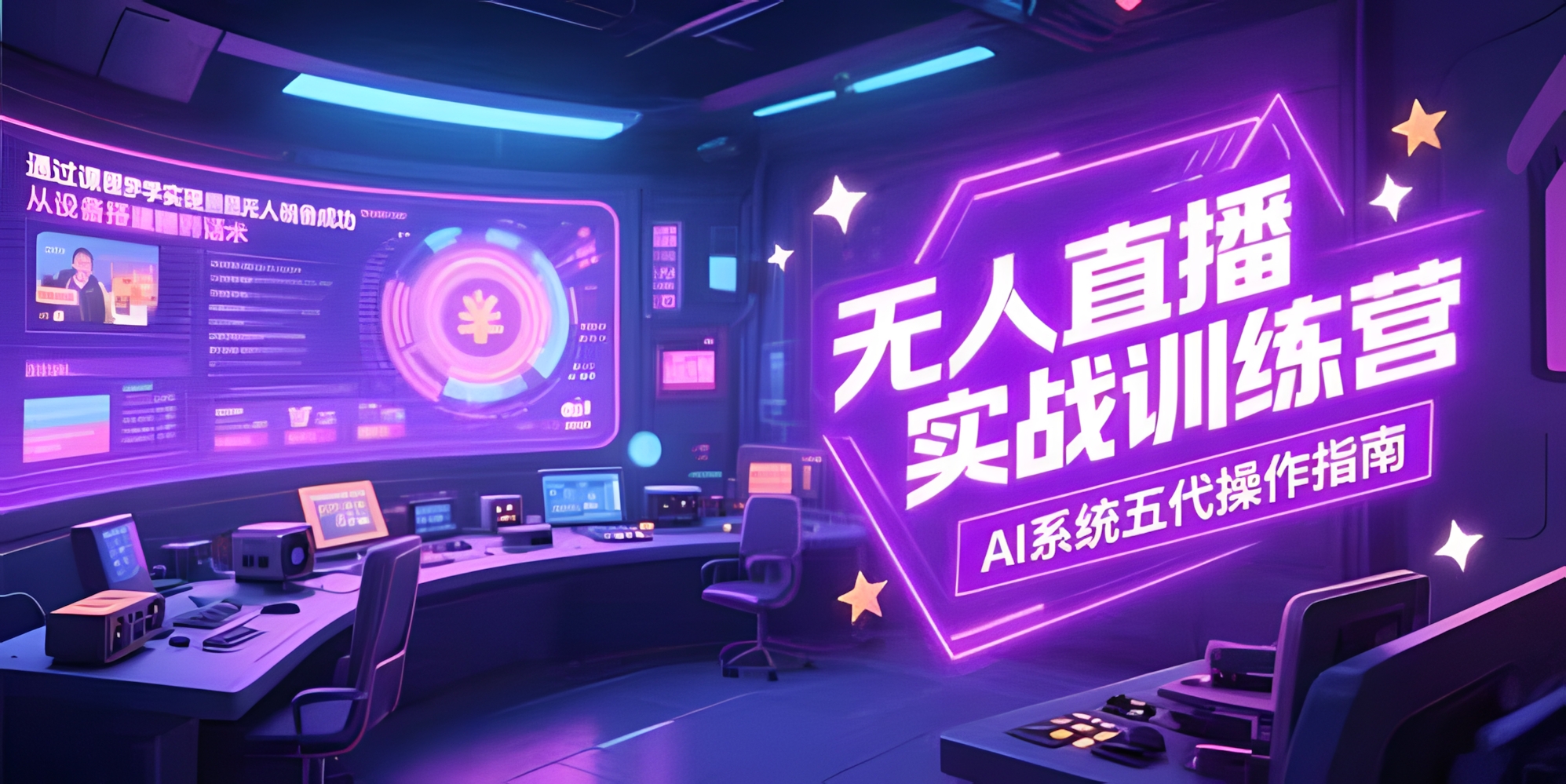 无人直播实操训练营,从设备搭建到话术,AI系统五代操作指南(7月更新)