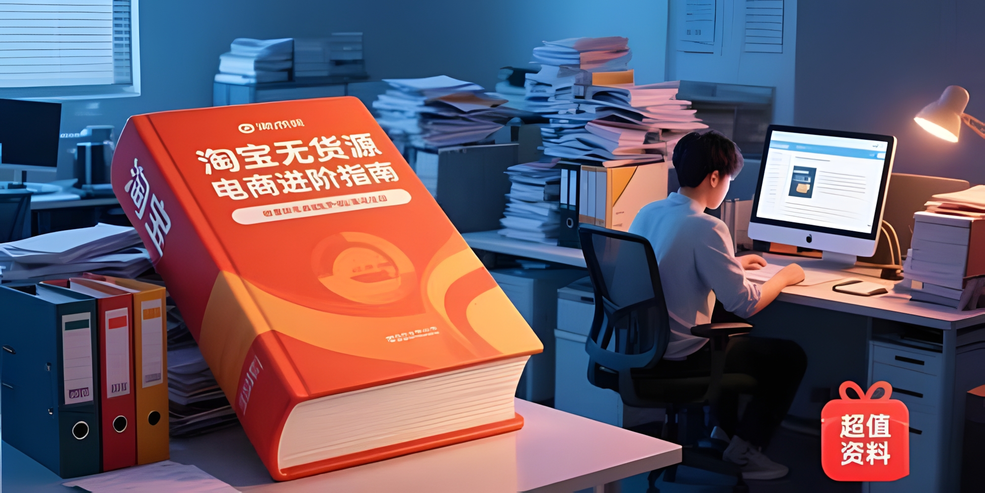 淘宝无货源电商进阶指南,包含新人课、进阶课,配套资料,蓝海选品等