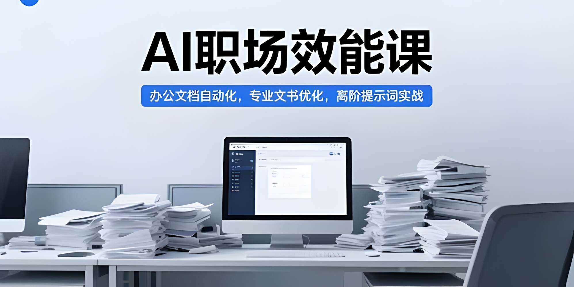 AI职场效能课,办公文档自动化,专业文书优化,高阶提示词实战