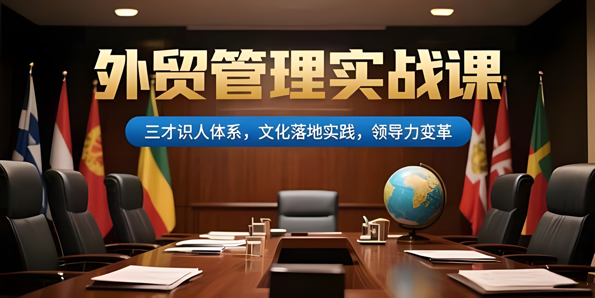 外贸管理实战课,三才识人体系,文化落地实践,领导力变革