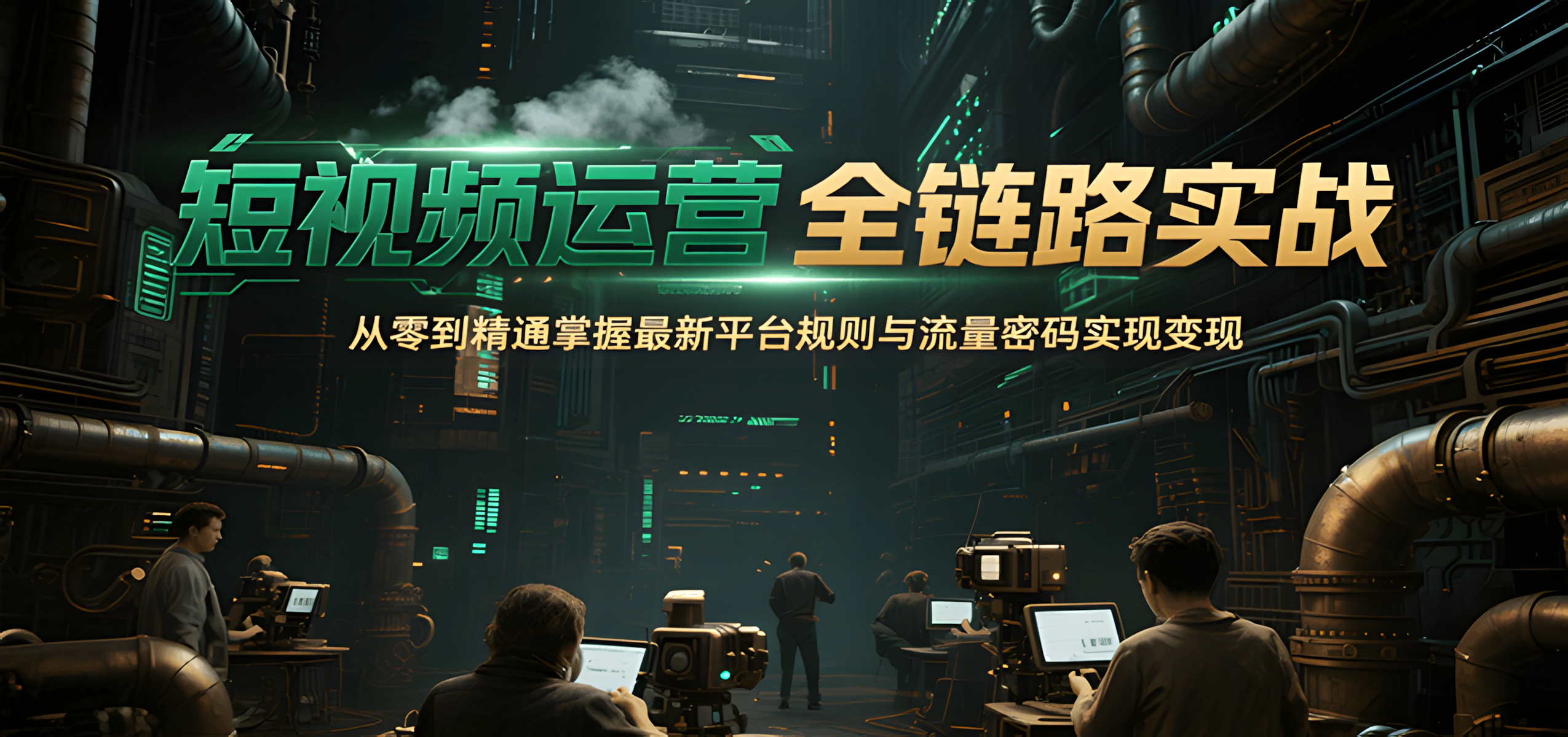 抖音快手视频号全平台剪辑+数字人直播实战课,从零到精通,快速实现短视频变现(更新7月)