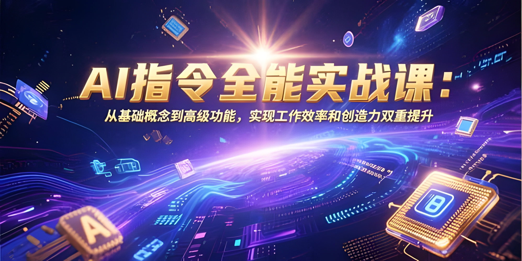 AI指令全能实战课:从基础概念到高级功能,实现工作效率和创造力双重提升