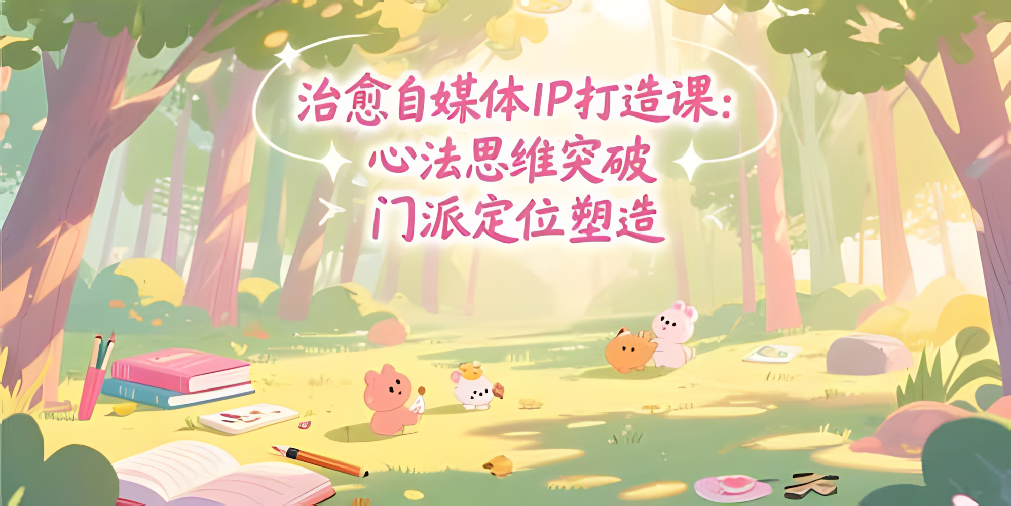 治愈自媒体IP打造课:心法思维突破,门派定位塑造,商业闭环搭建