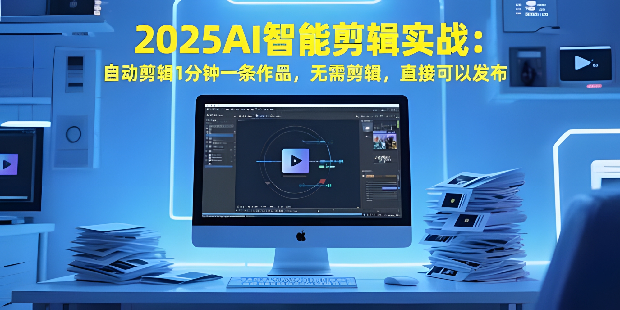 2025AI智能剪辑实战,自动剪辑1分钟一条作品,无需剪辑,直接可以发布