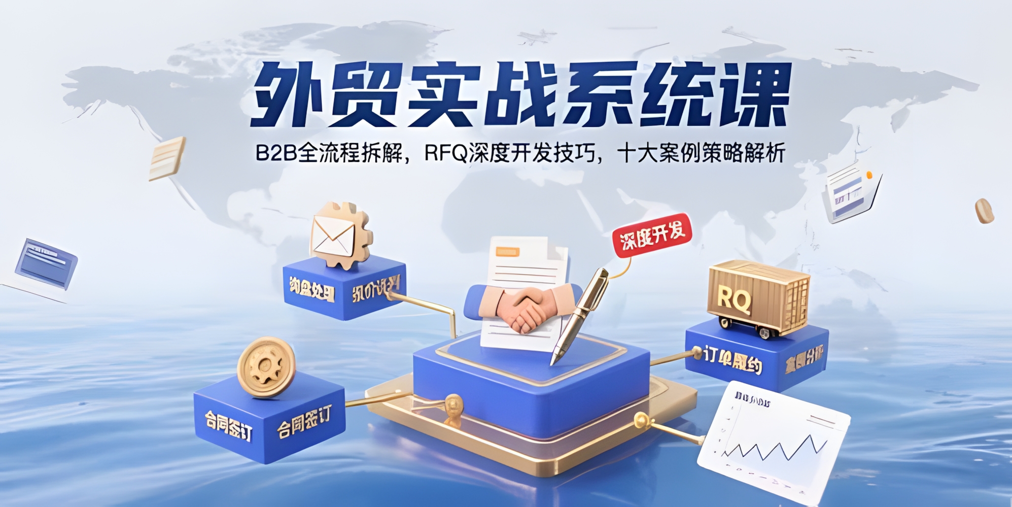 外贸实战系统课:B2B全流程拆解,RFQ深度开发技巧,十大案例策略解析