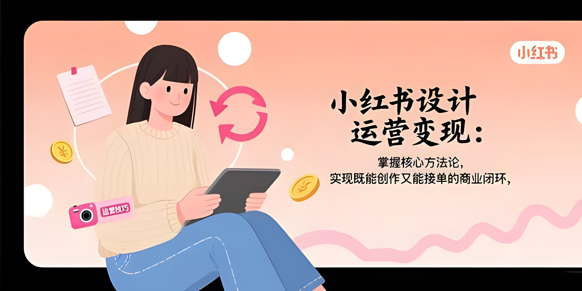 小红书设计运营变现:掌握核心方法论,实现既能创作又能接单的商业闭环