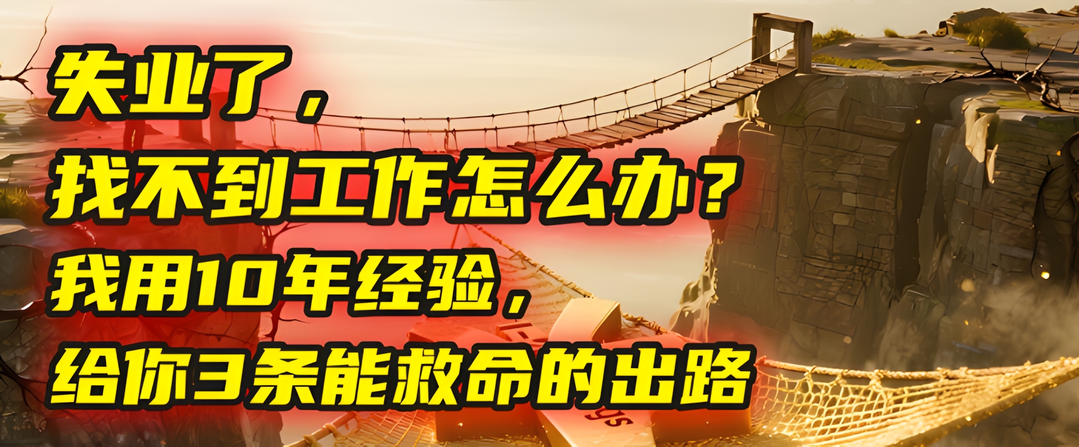 失业了找不到工作怎么办?我用10年经验,给你3条能救命的出路
