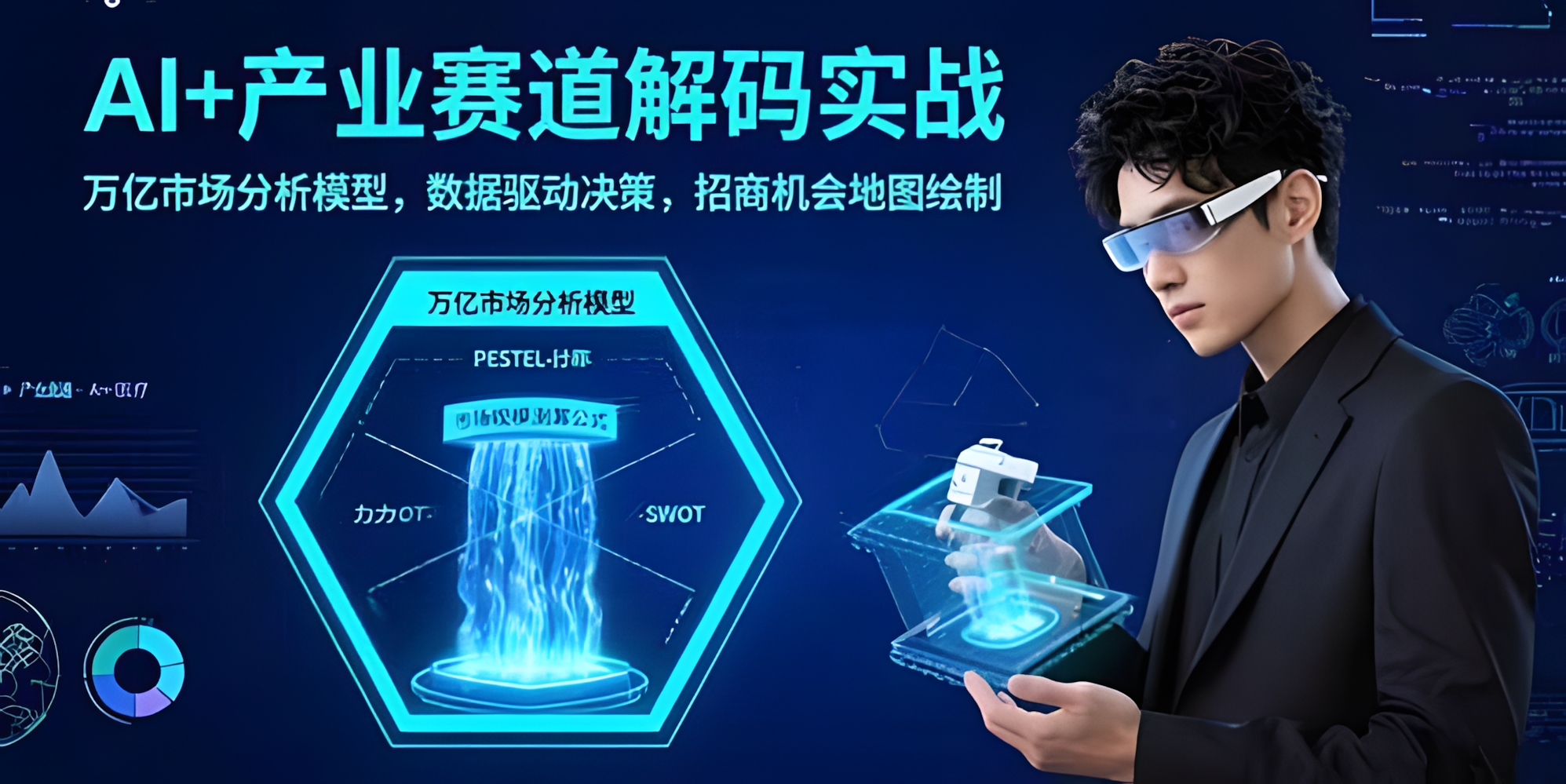 AI+产业赛道解码实战:万亿市场分析模型,数据驱动决策,招商机会地图绘制