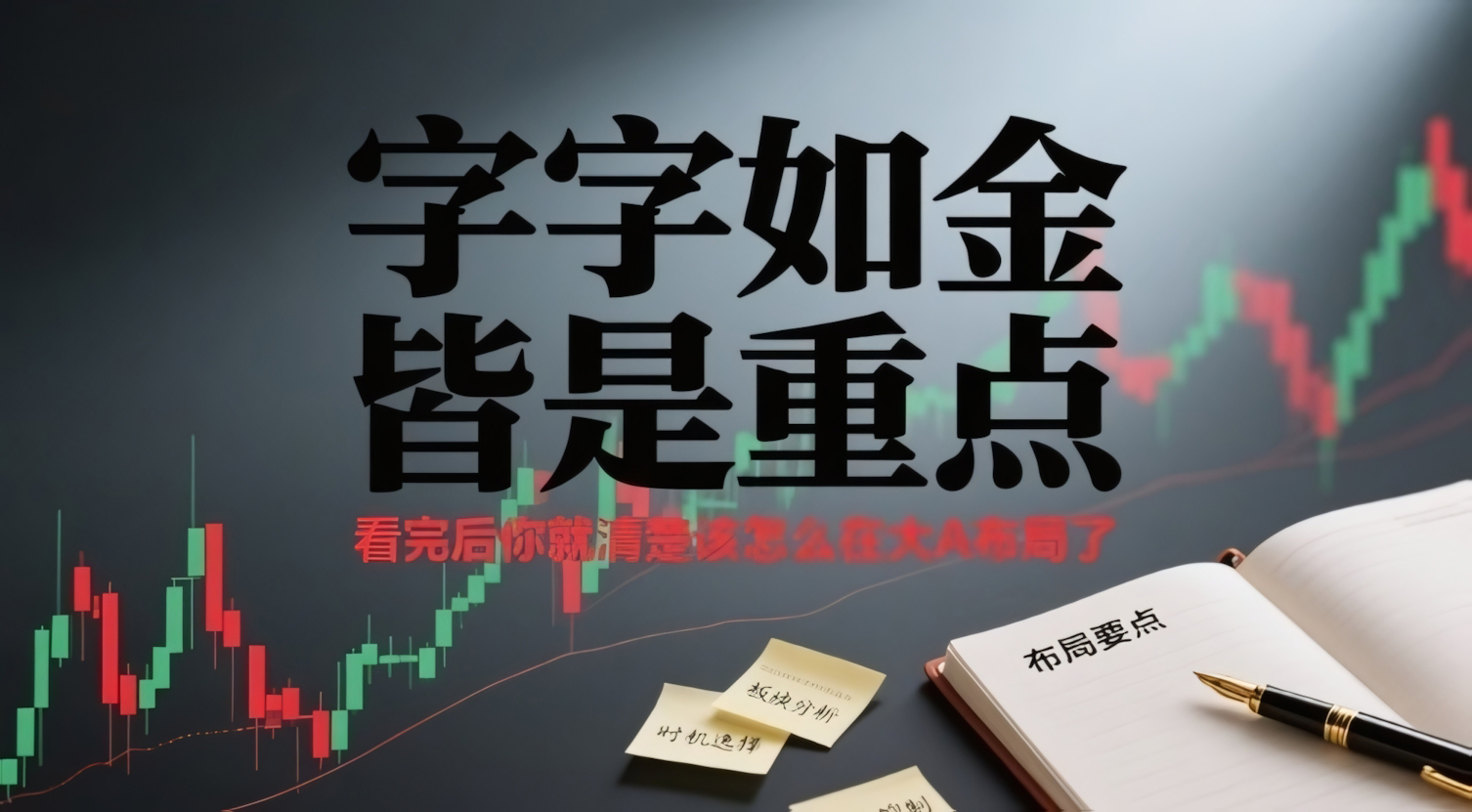 付费文章:字字如金 皆是重点, 看完后 你就清楚该怎么在大A布局了