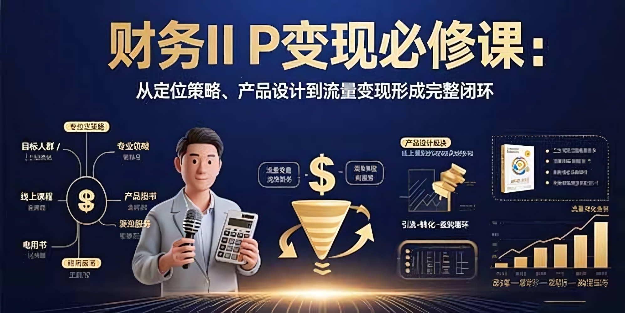 财务IP变现必修课:从定位策略、产品设计到流量变现形成完整闭环